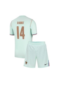 Ranska Adrien Rabiot #14 Jalkapallovaatteet Lasten Vieraspeliasu MM-kisat 2026 Lyhythihainen (+ Lyhyet housut)